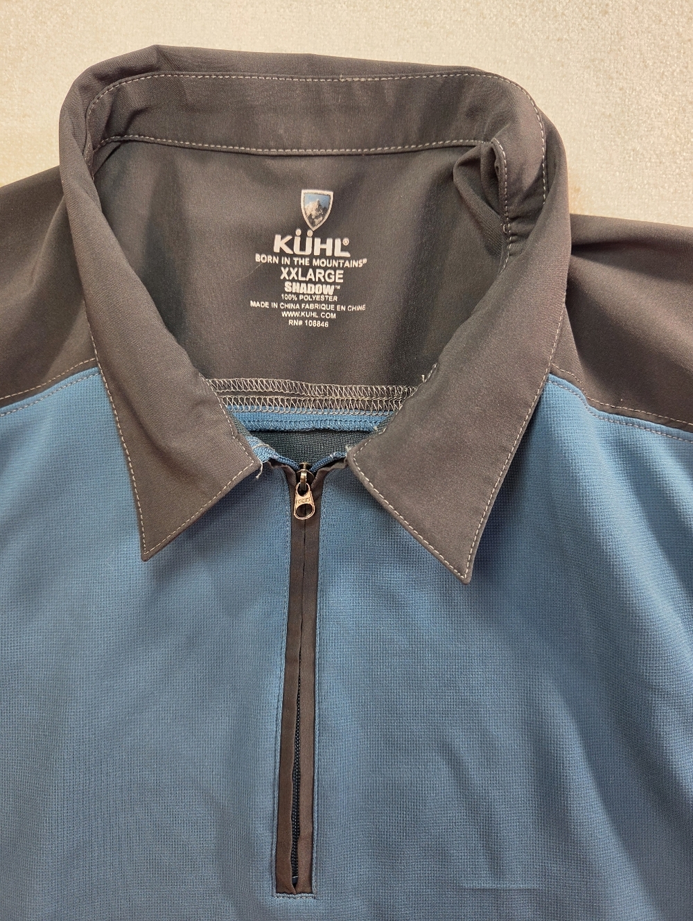 KUHL Shadow Polo XXL Blue Performance Shirt - Picture 3 of 7